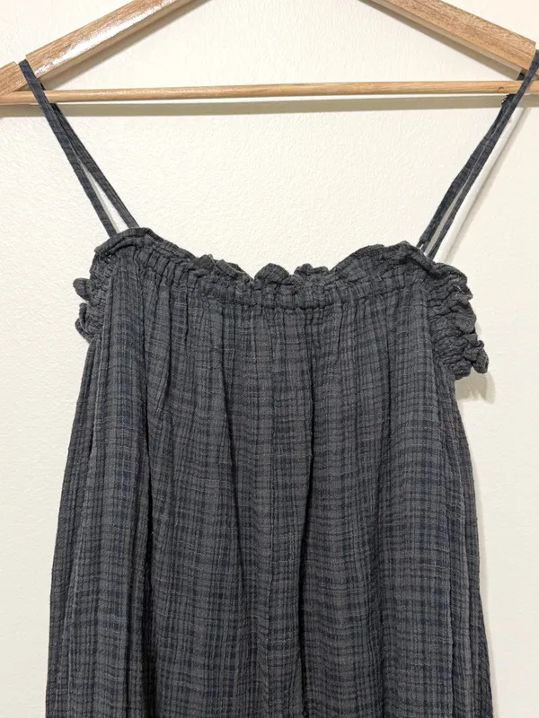 Apiece Apart Pina Spaghetti Strap Dress Size Small Mimosa Flowy Cotton Gauze - Image 4