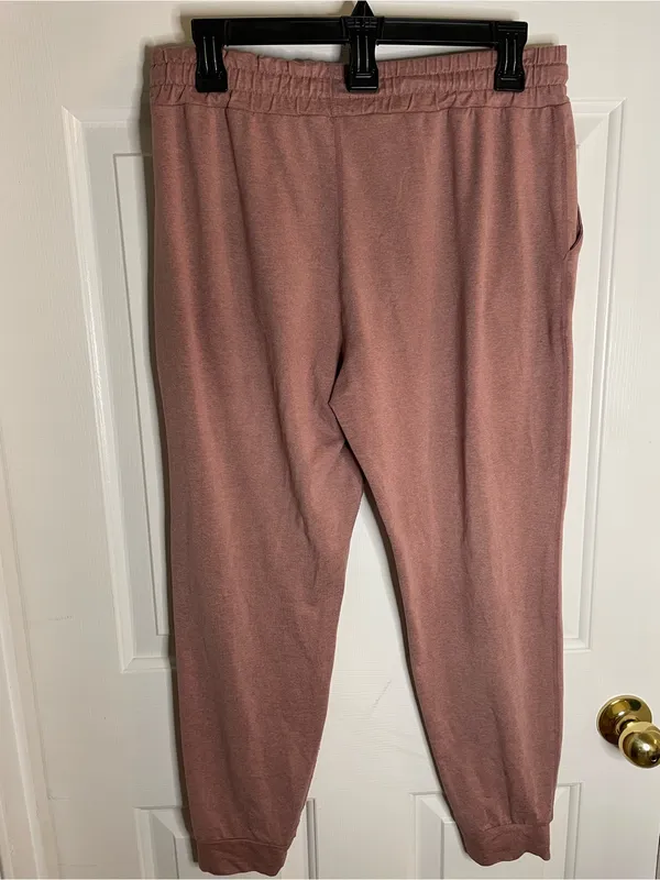 Vuori ladies active joggers in rosewood pockets drawstring athleisure no size - Image 6