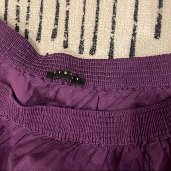Sisley Purple One Shoulder 3/4 Sleeve Blouse Top Women’s Medium - Image 5