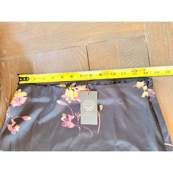 Vince Camuto Midi Skirt Womens Rich Black XS - Image 4