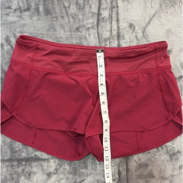 Lululemon Speed Up Shorts Womens Dark Pink Low Rise Running 8 - Image 8