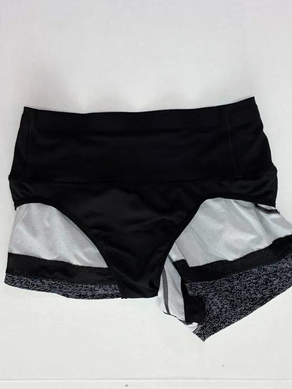 Lululemon Speckled Athletic Shorts - Size 4 - Black/White - Image 9