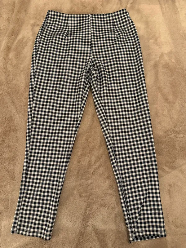 Iggy Princess Polly Gingham Pants Black White - Image 5