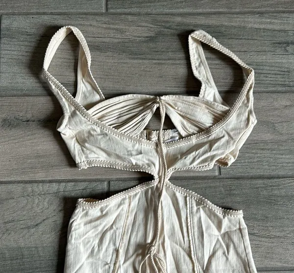 Byclee cream cutout mini dress - Image 2
