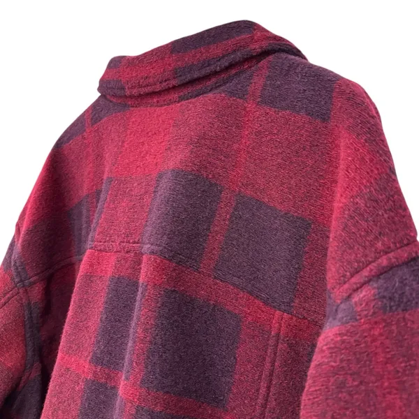 Ava & Viv Plaid Purple Burgundy Button Down Shacket Size 3x NWT - Image 10