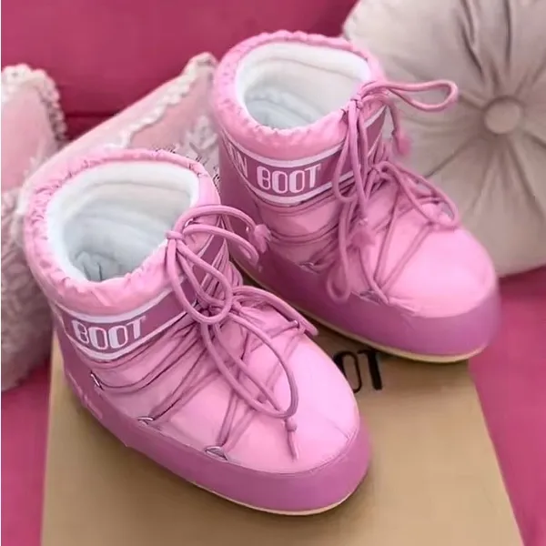 Moon Boot Icon Low Boot Pink Size 7 - Image 2