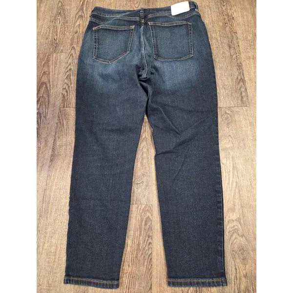 Everlane Curvy High Rise Skinny Stretch Denim Jeans Dark Wash 32 Crop - Image 4