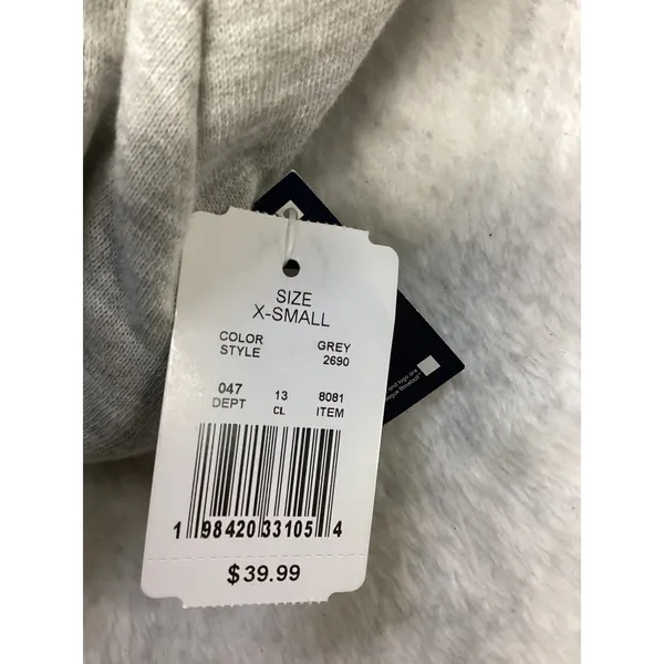 MLB Atlanta Braves Campus Lifestyle Grey Fleece Raglan‎ Sweatshirt Womens XS NEW - Image 6