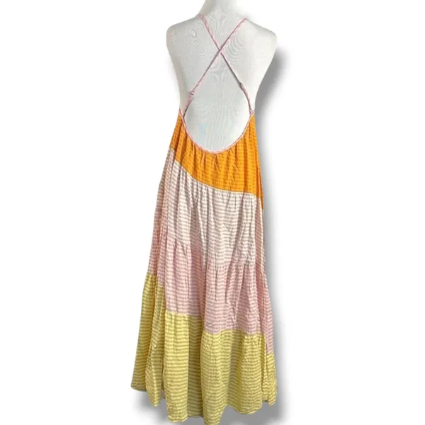 Free People Bohemian Beach Summer What Love Is Maxi Dress Size Medium Sundress - Image 13
