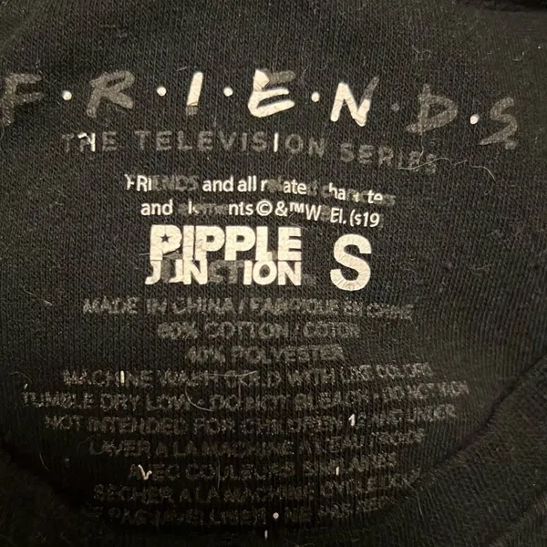 ✨FRIENDS Womens Black 'Christmas is Better with Friends' Cropped Sweatshirt✨ - Image 5