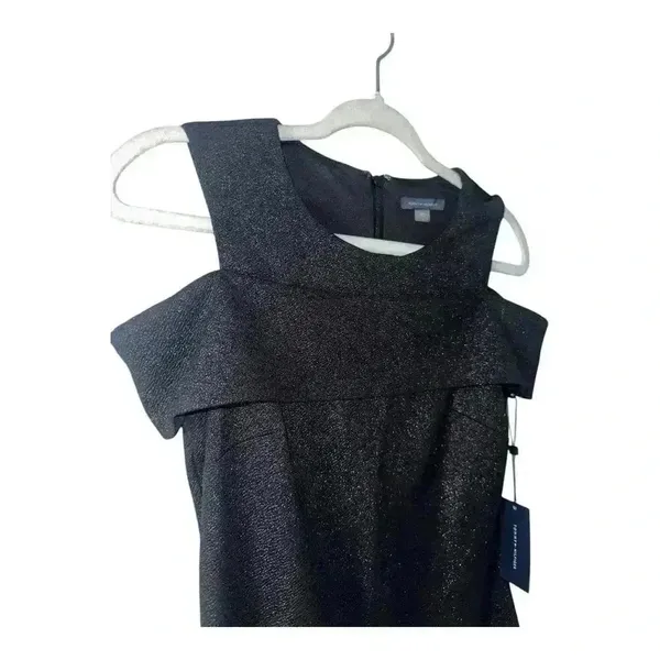 Tommy Hilfiger Black Cold‎ Shoulder Sheath Dress, Size 6 - Image 5