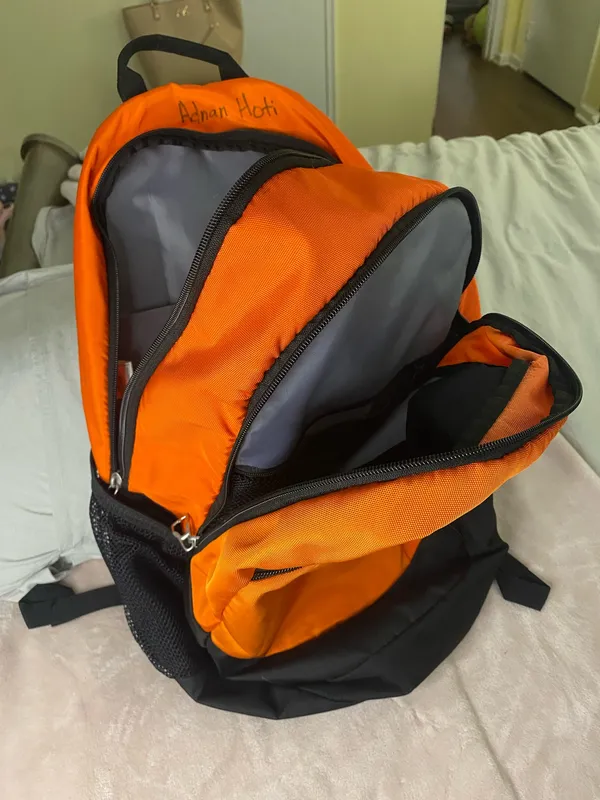 adidas Orange and Black Heights Soccer Backpack - Image 3