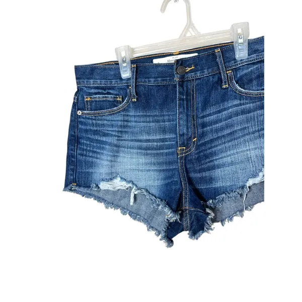 Abercrombie &‎ Fitch Distressed Jeans Shorts Size 8 - Image 3