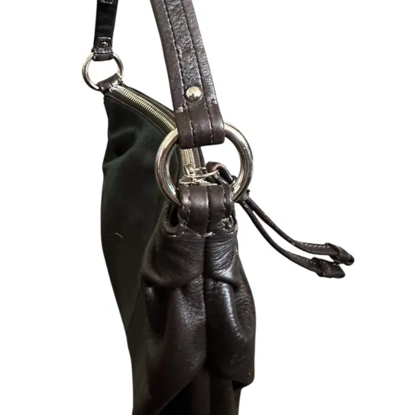 Coach Vintage Black/Brown Leather Mini Shoulder Bag - Image 7