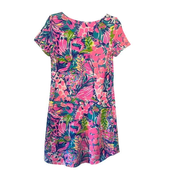 Lilly Pulitzer Tammy Dress Gumbo Limbo UPF 50+ Knit Cap Sleeve Scoop Neck Resort - Image 5