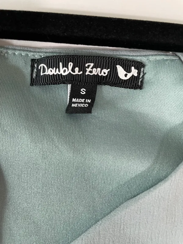 Double Zero Puff Sleeve Mini Dress in Sage - Image 6