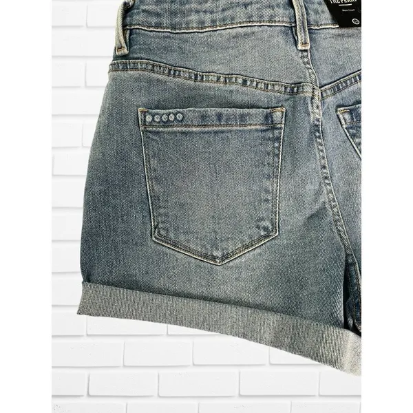 Blank NYC Shorts Women's Sz 26 The Perry Mom Shorts Blue‎ Cotton Pockets - Image 7
