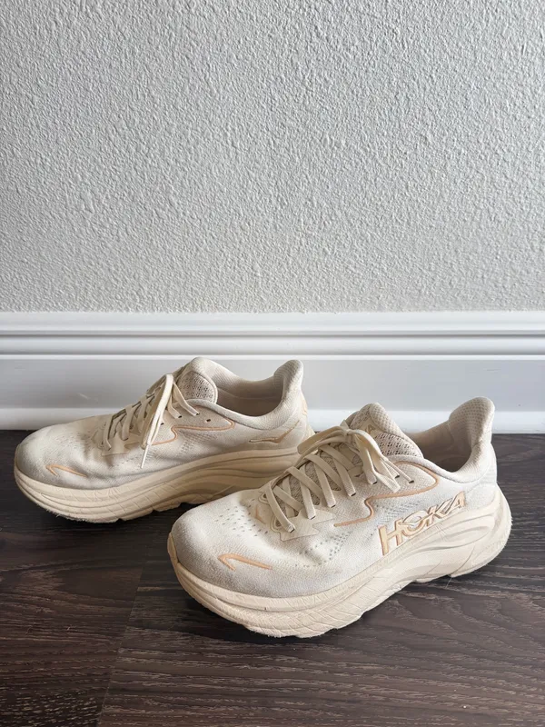 Hoka Clifton 10 Running Shoes Cream - Image 3