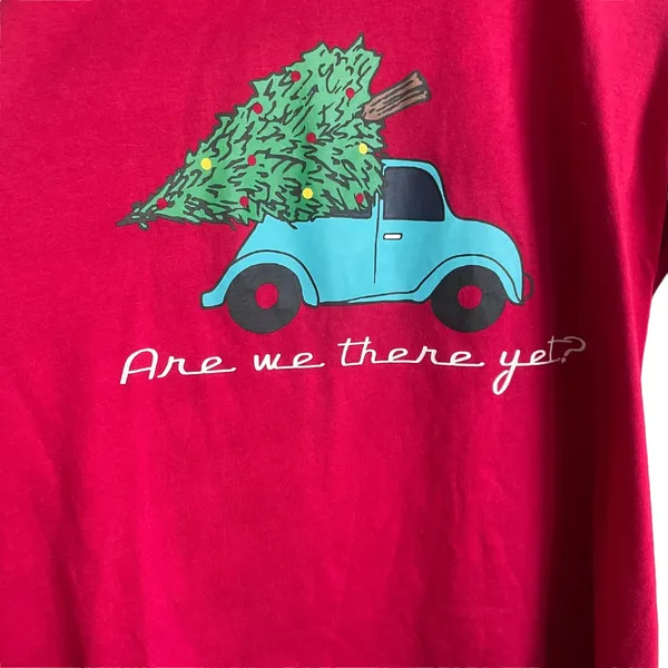 Christmas PJs Set Women 1X Red Long Sleeve Holiday Novelty Print Lounge Festive‎ - Image 10