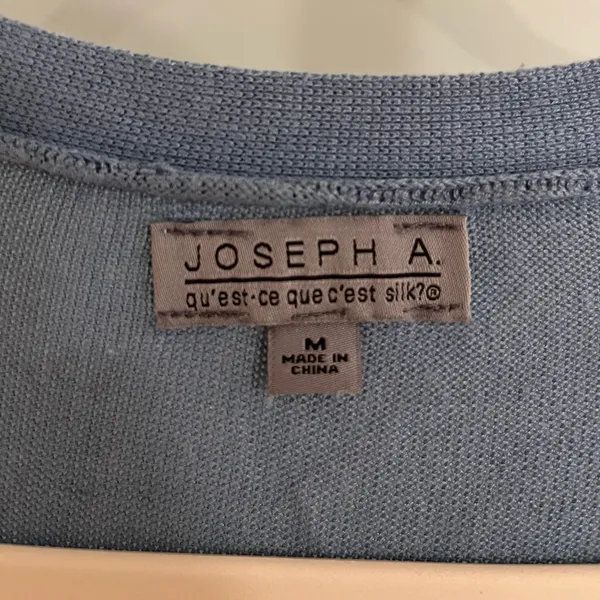 Joseph A. Light Blue Cardigan Duster - Image 3
