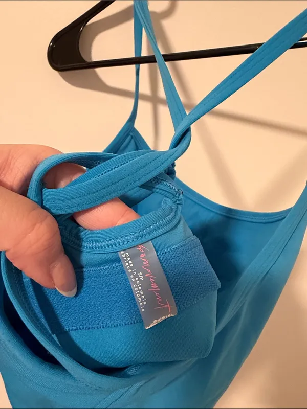 Free People Movement Blue Bathing Suit Top Size Small - Image 3