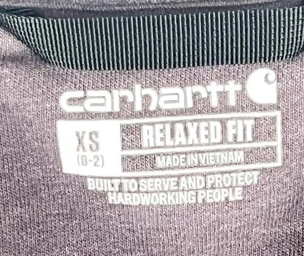 CARHARTT Blackberry Relaxed Fit Graphic Spellout Long Sleeves Sweatshirt Size XS - Image 3