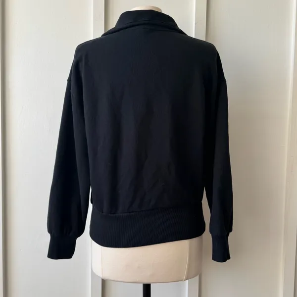 A New Day Black Quarter-Zip Women’s Sweatshirt Medium - Image 9