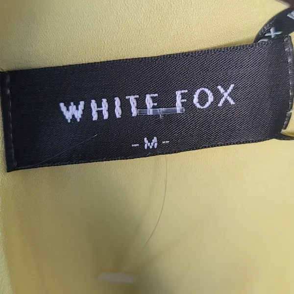 NWT! White Fox Yellow Lemon The Last Goodbye Mini Skirt M - Image 4