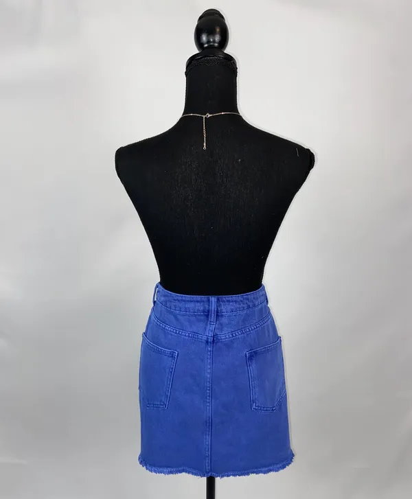 Gianni Bini Denim mini Skirt blue Medium - Image 3