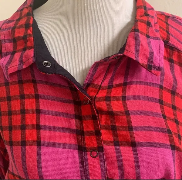 Free People Pacific Dawn Plaid Peplum Size XS - Image 5