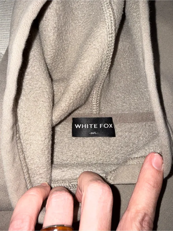 White‎ Fox Boutique Volume 3 hoodie in Khaki size M/L - Image 4