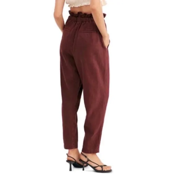 Free People Margate Pleated Indiepop Paper bag Trouser Pant size xs - Image 2