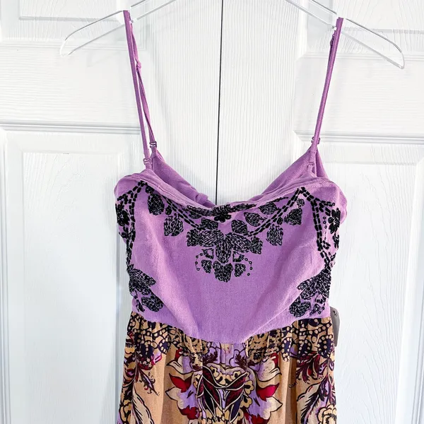 Free People Indio Sun Jumpsuit in Golden Combo - Image 4