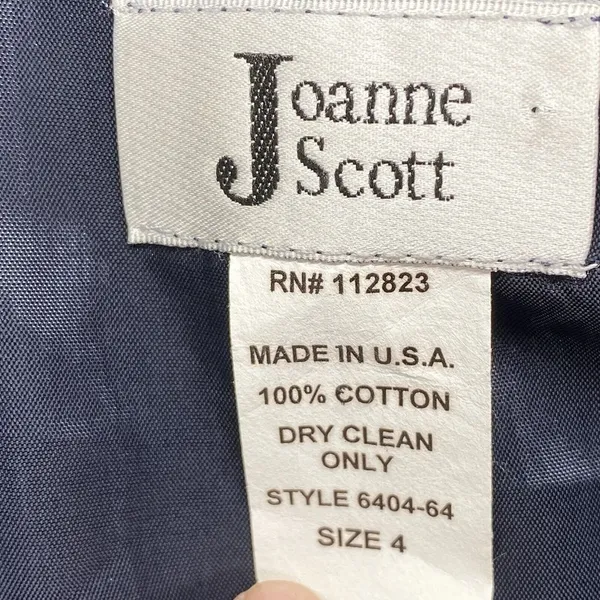 Joanne Scott blazer Womens 4 corduroy paisley made in usa 100% cotton‎ - Image 4