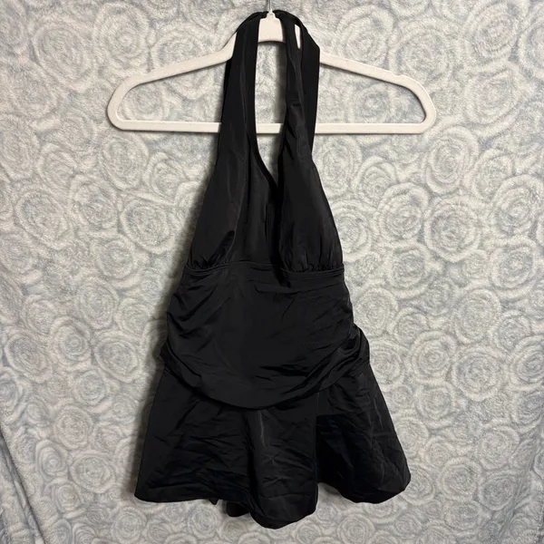 Shade & Shore Elegant Black Halter One-Piece Swimsuit - Image 5
