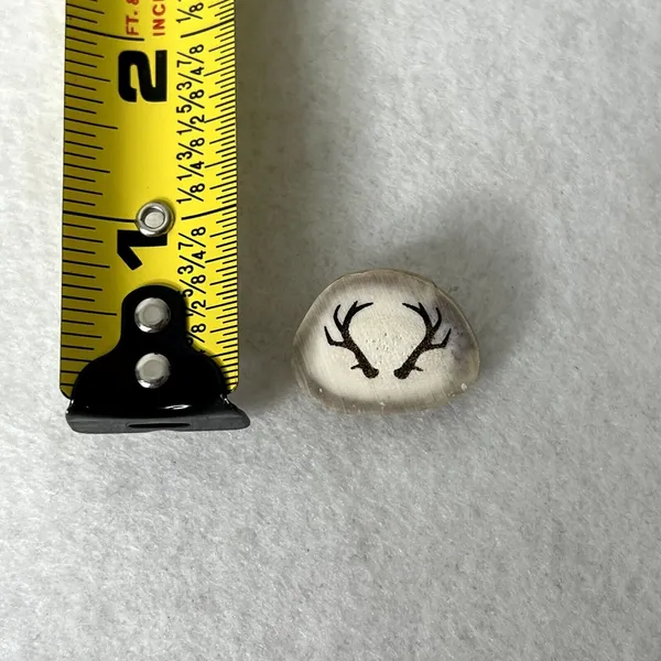 Handmade Real Deer Antler Engraved Pin - Image 4