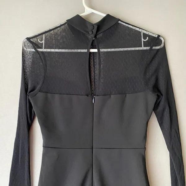 Lulu’s size small goth Victorian neckline‎ sheer mini dress - Image 9