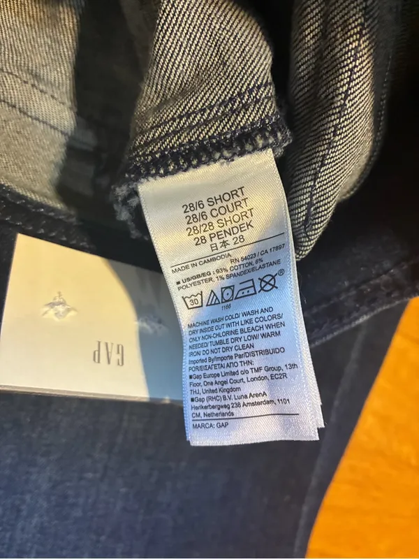 Gap 70's Flare High Rise Denim Stretch Blue Jeans Women's 28 6 Short NWT - Image 5