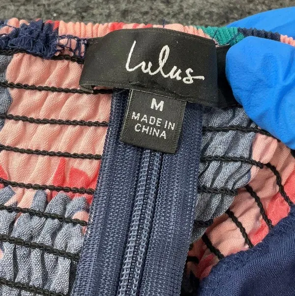 Lulus Artistic Impulse Navy Blue Abstract Print Top - Image 6