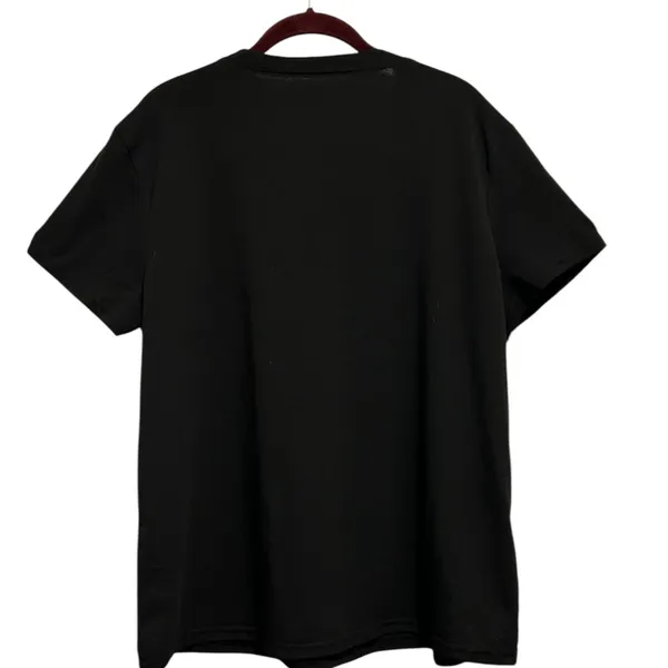 Black Western Graphic Tee with Bull Skull & Flower Design XL - Image 3