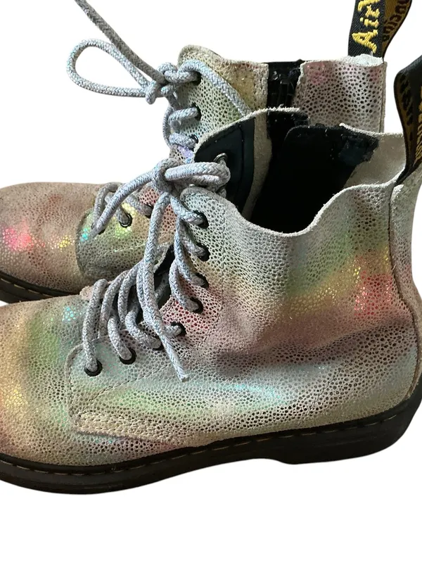 Dr Martens Pascal 1450 iridescent glitter booties size 5 - Image 2