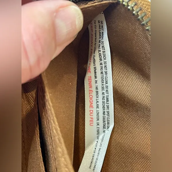 Free People Distressed Vegan Wallet in‎ Brown - Image 10