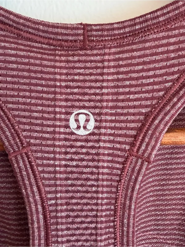 Lululemon Run Swiftly Tech Tank Tonka Stripe Heathered Bordeaux Drama Bordeaux 6 - Image 6