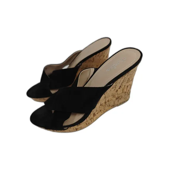 Womens Charles by Charles David Wedge Sandals Black Size 9.5 - Image 2