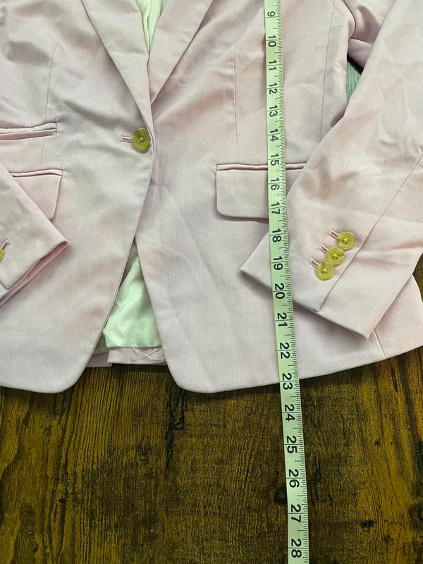 Banana Republic Pink Cutaway SingleButton Blazer SZ 4P & Dress Pants SZ 0 - Image 8