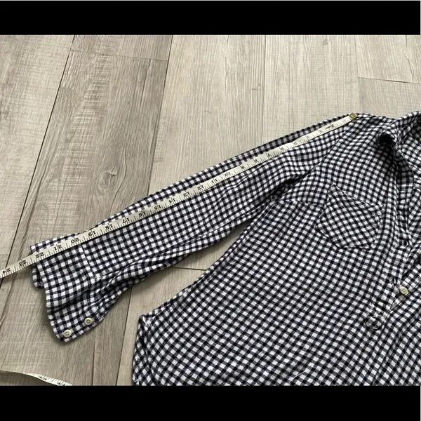 Merona Plaid 1/2 Button Up - Image 8
