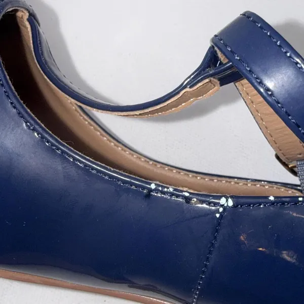 Journee Collection Old Money Business Casual Formal T‎ Strap Stiletto Blue Pumps - Image 13