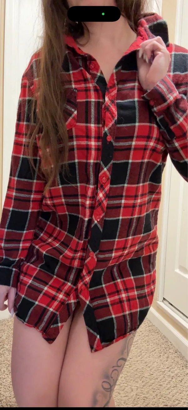 Sonoma Red Black Plaid Flannel Pj Shirt - Image 4