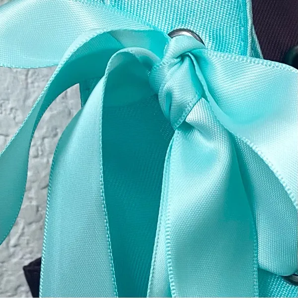 CURRENT MOOD Dolls Kill Pixie Stardust Satin Bow Straps Aqua Mini Dress Size S - Image 9