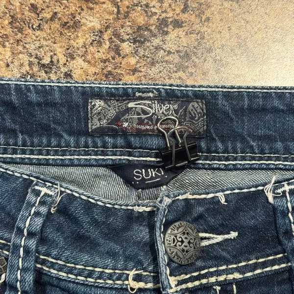 Silver Jeans Suki Bootcut Y2K Retro Western Casual Minimalist Classic Blue 29 - Image 2